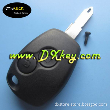 Best car key 2 buttons remote control cover for renault key with battey clamp for key card renault
